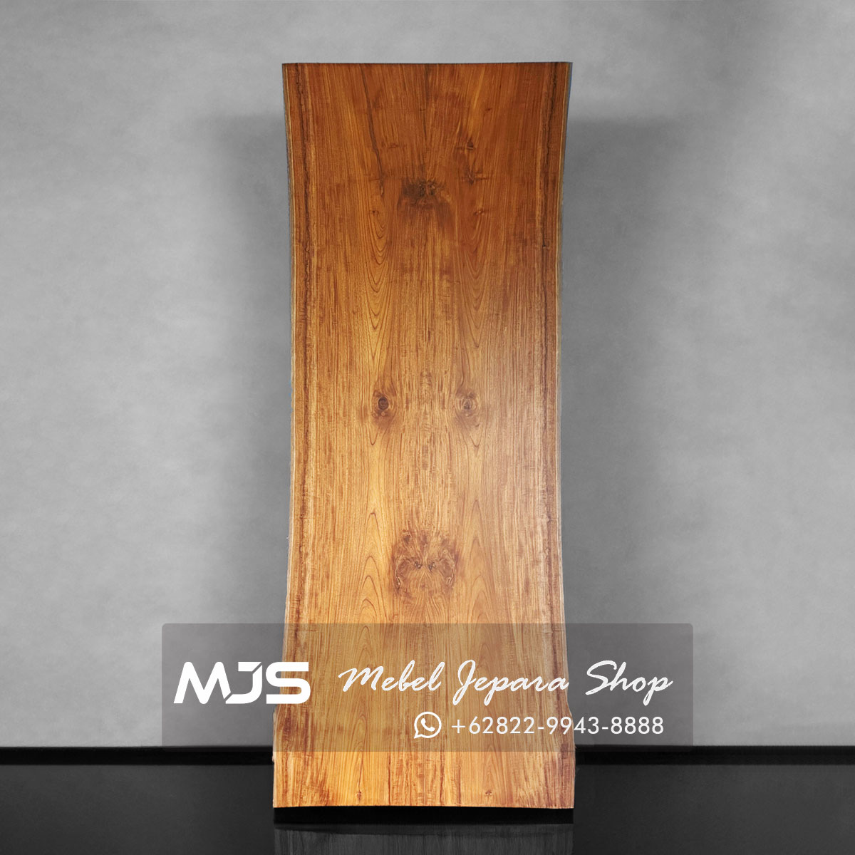 papan kayu jati slab solid